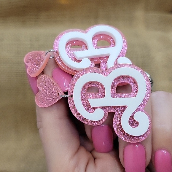B is for Barbie Shimmer Drop Earrings - Picture 5 of 6